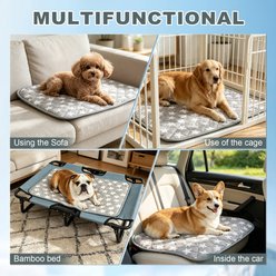 Golopet Self Color Changing Cooling Pad, Washable Non-Toxic Summer Blanket Dog Crate Mat, Grey, X-Large: 44 x 32 -in slide 2 of 9