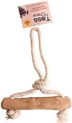 Advance Pet Product Tug & Chew Coffee Wood Rope Long Dog Toy