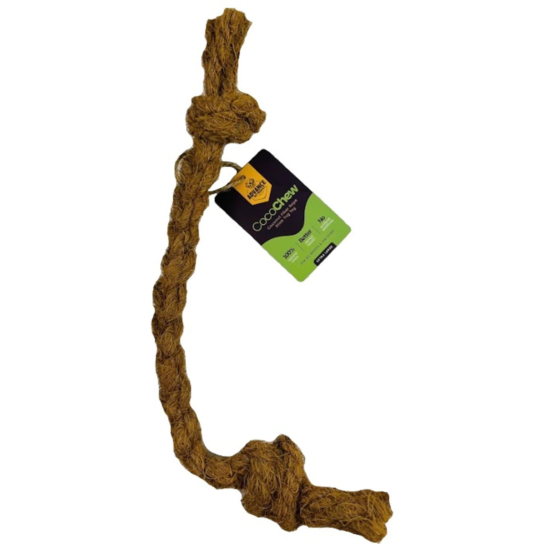 Advance Pet Product Coconut Fiber Rope Stick Dental Tug Dog Toy, X-Large