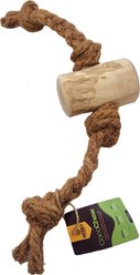 Advance Pet Product Cocochew Coconut Fiber Rope Coffee Wood Dental Bite Dog Toy, Jumbo