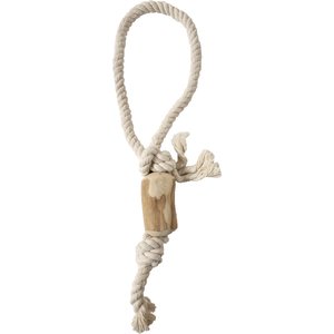 Advance Pet Product Tug & Chew Coffee Wood Rope Bite Dog Toy