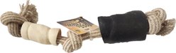 Advance Pet Product Cotton & Jute Rope Buffalo Horn & Cheek Roll Dental Tug Dog Toy