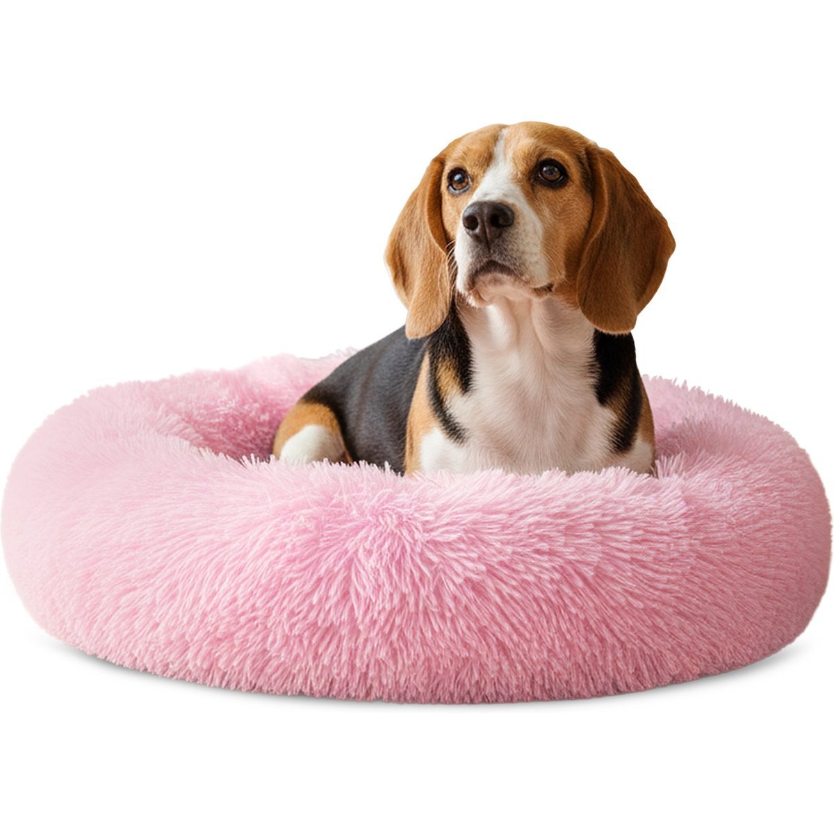 PetAmi Donut Cat & Dog Bed, Pink, Medium: 30-in