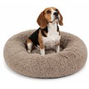 PetAmi Donut Cat & Dog Bed, Taupe, Medium