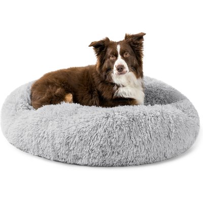 PetAmi PetAmi Donut Cat & Dog Bed, Light Gray, Medium