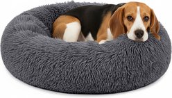 PetAmi Donut Cat & Dog Bed, Gray, Medium slide 1 of 8