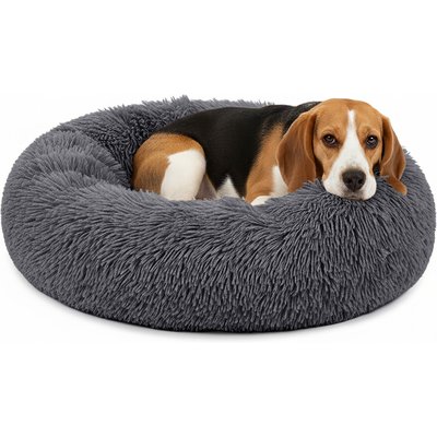 PetAmi PetAmi Donut Cat & Dog Bed, Gray, Medium