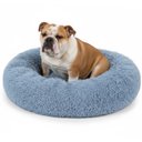 PetAmi Donut Cat & Dog Bed, Dusty Blue, Medium
