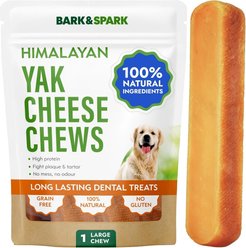 Bark&Spark Yak Cheese Himalayan Dog Chews, Large, 1 count