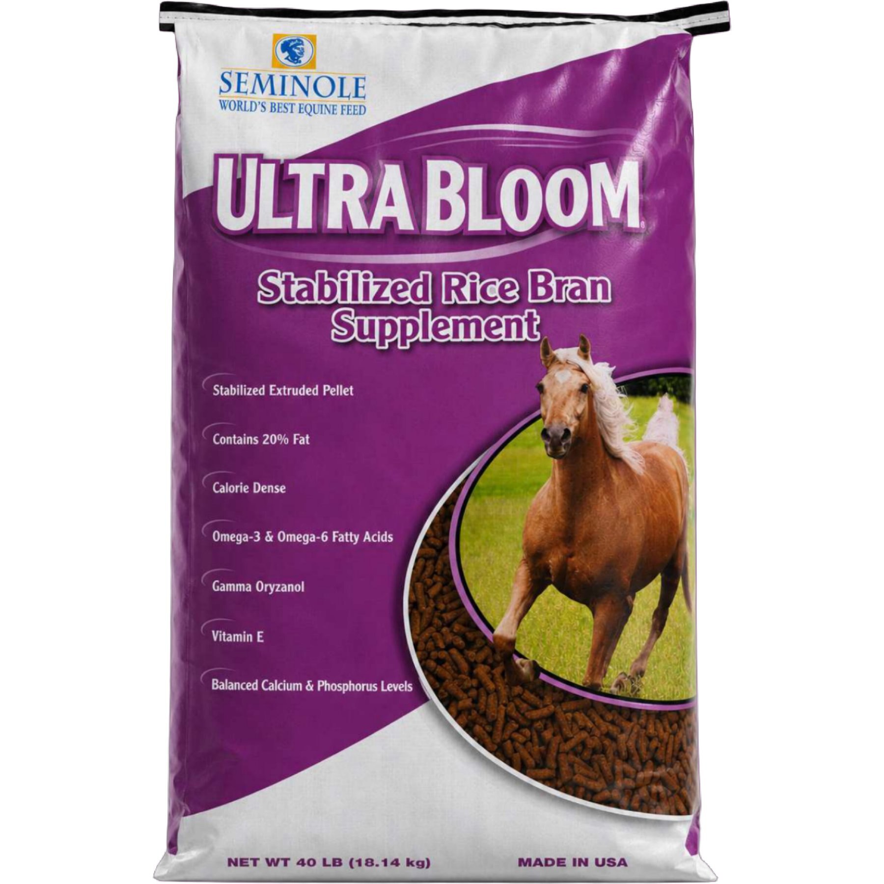 Seminole Feed Ultra Bloom Horse Feed, 40-lb bag
