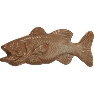 Hero Bonetics Bass Fish Tough Chew Dog Toy, 7.5-in