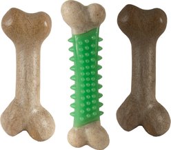 Caitec Bonetics Dental Femur Combo Tough Dog Chew Toy, Small, 3 count