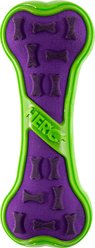 Caitec Outer Armor Bone Outdoor Chasers Dog Toy, Purple/Green, Large slide 1 of 3