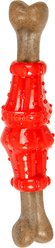 Caitec Bonetics Noisy Joint Bone Tough Dog Chew Toy, Small