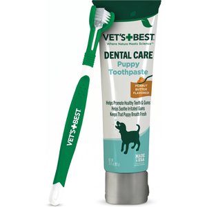 Vet's Best Toothbrush & Toothpaste Dental Kit, 3.5-oz tube, Puppy