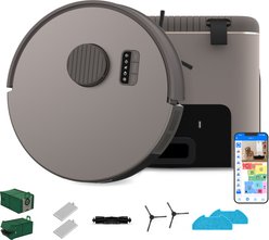 bObsweep Bio Robot Vacuum Cleaner & Mop with 100-Day Auto-Empty Dock & Odor Filtration Reusable Bags, Riverstone