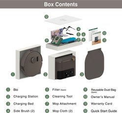 bObsweep Bio Self-Empty Robot Vacuum & Mop with 100-Day Dock & Activated Charcoal Odor Filtration, Rock slide 2 of 9