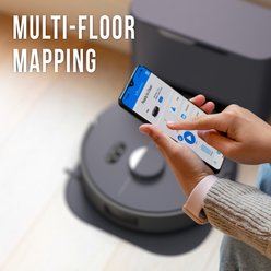 bObsweep Dustin Combo Robot Vacuum & Mop with Auto-Lift DualSpin Mops, 1-gal Odor Filtration Dock, Strong Suction, FloorSense Technology, App & Voice Control, Twilight slide 2 of 9