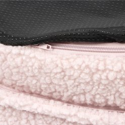 SportPet Designs Round Sherpa Donut Cuddler Orthopedic Bolster Dog & Cat Bed, Pink slide 2 of 9