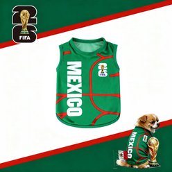 FIFA WC26 Mexico Machine Washable Dog T-Shirt, Green, Medium slide 2 of 5
