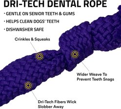 Playology Pork Sausage Scented Dri-Tech Dental Rope Dog Toy, Jumbo slide 2 of 6
