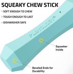 Playology Peanut Butter Scented Squeaky Chew Stick Dog Toy, Medium slide 2 of 6
