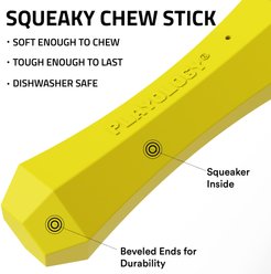 Playology Chicken Scented Squeaky Chew Stick Dog Toy, Jumbo slide 2 of 6