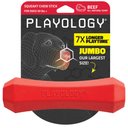 Playology Beef Scented Squeaky Chew Stick Dog Toy, Jumbo