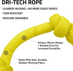 Playology Dri-Tech Chicken Scented Rope Dog Toy, Small slide 2 of 6