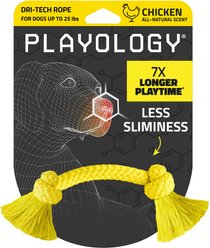 Playology Dri-Tech Chicken Scented Rope Dog Toy, Small slide 1 of 6