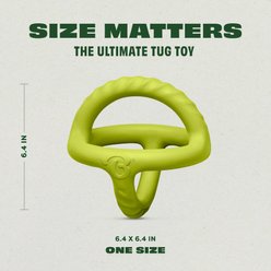 Benebone Rubber Tug Dog Toy, Green slide 2 of 8