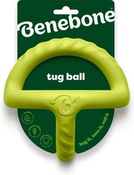 Benebone Rubber Tug Dog Toy, Green