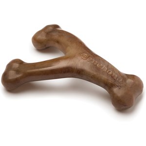 Benebone Bacon Flavor Wishbone Tough Dog Chew Toy, Small