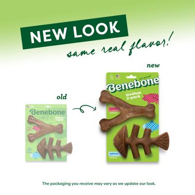Show full view: Benebone 2-Pack Wishbone Fishbone Dog Chew Toy, Medium slide 8 of 11