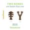 Show in main carousel: Benebone 2-Pack Wishbone Fishbone Dog Chew Toy, Medium slide 4 of 11