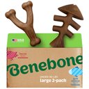 Benebone 2-Pack Wishbone Fishbone Dog Chew Toy, Large
