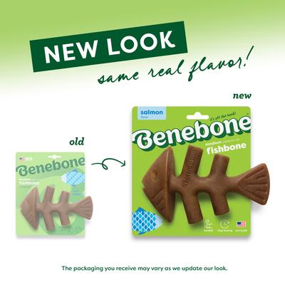 Show full view: Benebone Fishbone Dog Chew Toy, Medium slide 2 of 8