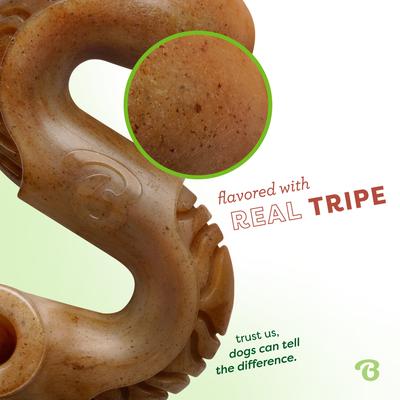 Show full view: Benebone Tripe Bone Tough Dog Chew Toy, Brown, Medium slide 5 of 9