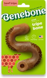 Benebone Tripe Bone Tough Dog Chew Toy, Brown, Small