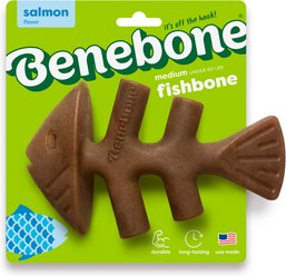 Benebone Fishbone Dog Chew Toy, Medium