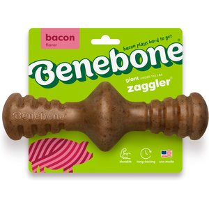 Benebone Bacon Flavor Zaggler Tough Dog Chew Toy, Giant