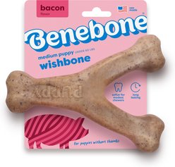 Benebone Wishbone Bacon Flavor Chew Puppy Toy