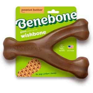 Benebone Wishbone Peanut Butter Flavor Chew Dog Toy