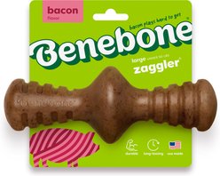 Benebone Bacon Flavor Zaggler Tough Dog Chew Toy, Large
