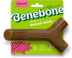Benebone Bacon Stick Tough Dog Chew Toy, Medium