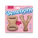 Benebone Bacon Flavor Tough Puppy Chew Toy, 2 count