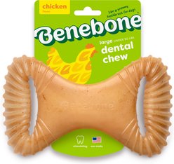 Benebone Chicken Flavor Dental Tough Dog Chew Toy, Large slide 1 of 8