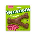 Benebone Bacon Flavor Wishbone Tough Dog Chew Toy, Small