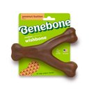 Benebone Peanut Butter Flavor Wishbone Tough Dog Chew Toy, Medium