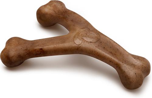 Show full view: Benebone Bacon Flavor Wishbone Tough Dog Chew Toy, Medium slide 3 of 10